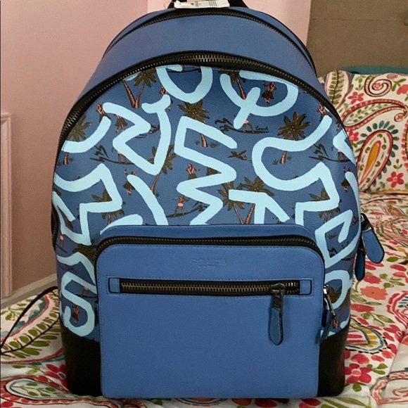 Coach Other - Men’s leather Coach x Keith Harrington Bag